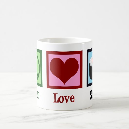 Mug Peace Love Sushi (Centre)