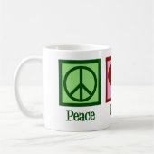 Mug Peace Love Swim Team Cute Swimmer (Gauche)