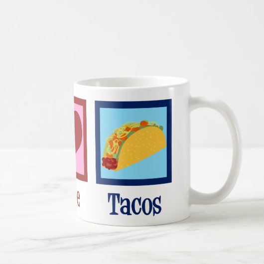 Mug Peace Love Tacos (Droite)