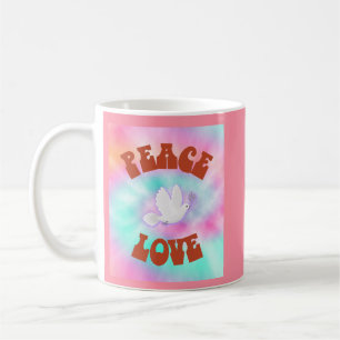 Mug Peace Love Tie Dye