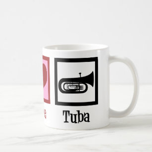 Mug Peace Love Tuba Player