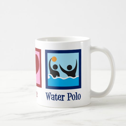 Mug Peace Love Water Polo (Droite)