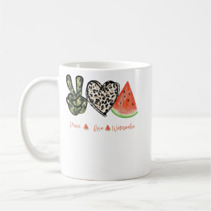 Mug Peace Love Watermelon Happy Watermelon Day Fruit M