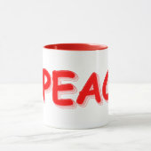 Mug "#PEACE" Mignonne Conception. Commandez dès mainte (Centre)