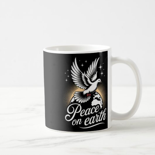 Mug Peace On Earth Dove And Globe Peaceful Christmas (Droite)