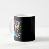 Mug Peace Out 2e année Bye Bye School Bonjour été (Devant gauche)