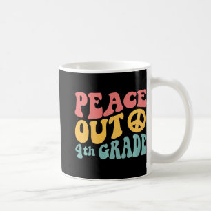 Mug Peace Out 4e année Funny Retro 70's Dernier Day Of