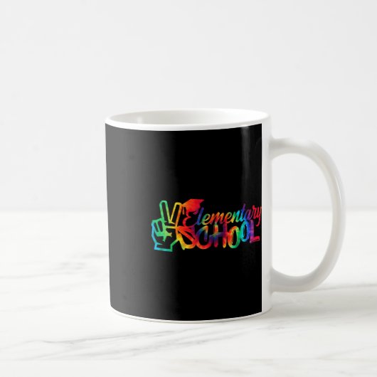 Mug Peace Out Élémentaire École Retourner À L'École Ti (Droite)