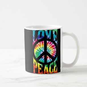 Mug Peace Sign Love 60S Les années 70 Tie Dye Hippie C