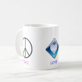 Mug peacesign, j0442151, j0427655, PAIX, AMOUR, CAT… (Devant gauche)
