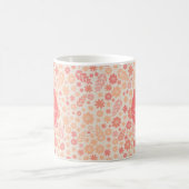 Mug Peach Airy Fleur sauvage Meadow Motif & Monogram (Centre)