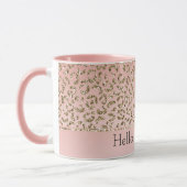 Mug Peach Blush Parties scintillant rose Empreinte de (Gauche)
