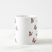 Mug Peach Butterflies (Centre)