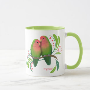 Mug Peach Faced Inséparables