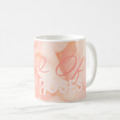 Mug Peach Fuzz Minimaliste moderne Rose Petal Valentin (Devant droit)