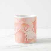 Mug Peach Fuzz Minimaliste moderne Rose Petal Valentin (Centre)