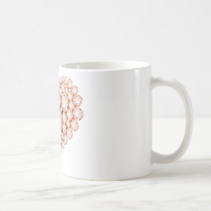 Mug Peach Heart Gems