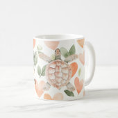 Mug Peach Hearts Dreams Sea Turtle (Devant droit)