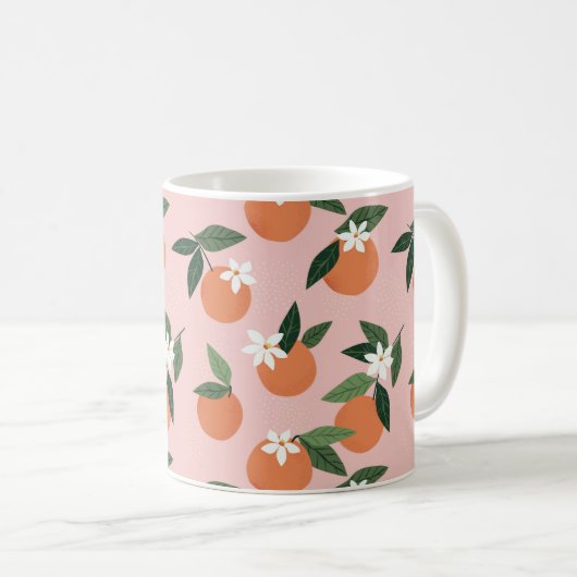 Mug Peach Orange Juice Motif (Devant droit)