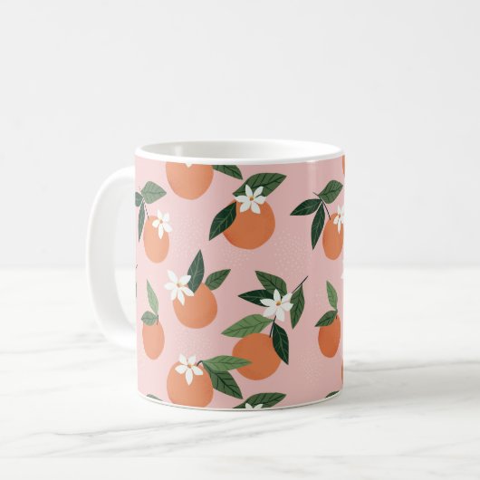 Mug Peach Orange Juice Motif (Devant gauche)