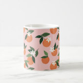 Mug Peach Orange Juice Motif (Centre)