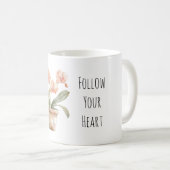 Mug Peach Orchid Flowers (Devant droit)