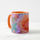 MUG "PEACH & PINK ROSE" (Devant gauche)