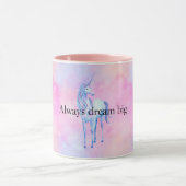 Mug Peach rose violet licorne (Centre)