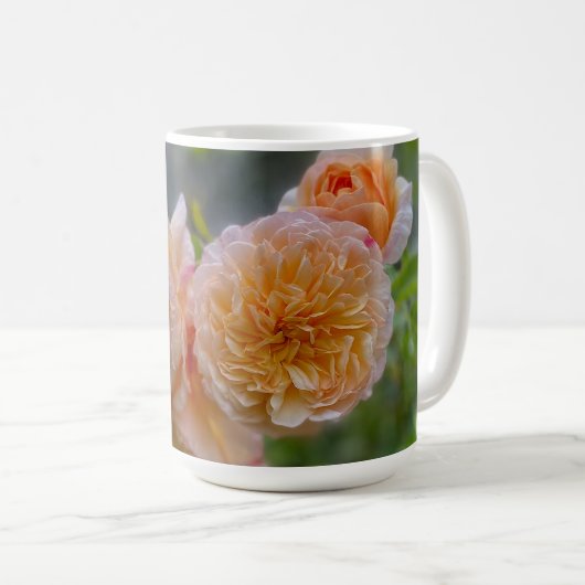 Mug Peach Roses (Devant droit)