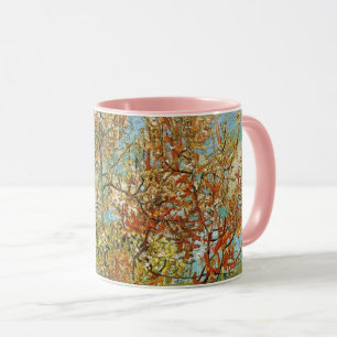 Mug Peach Tree rose en fleurs par Vincent van Gogh