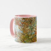Mug Peach Tree rose en fleurs par Vincent van Gogh (Devant gauche)