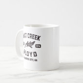 Mug Peachtree City Georgia Alligator Flat Creek Floyd (Devant gauche)