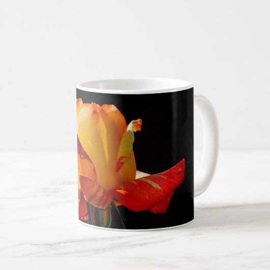 Mug Peachy Orange Rose (Devant droit)