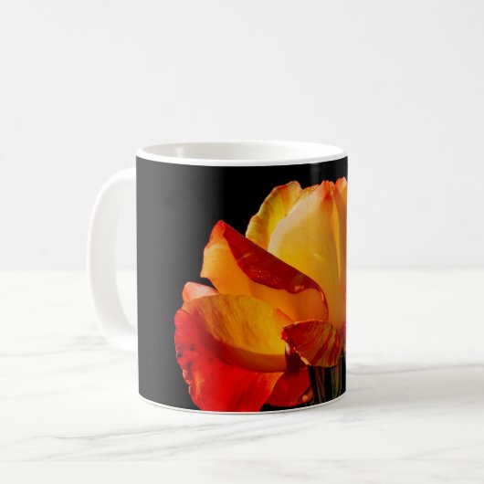 Mug Peachy Orange Rose (Devant gauche)