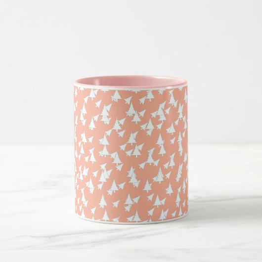 Mug Peachy Pink White Trees Combo (Centre)