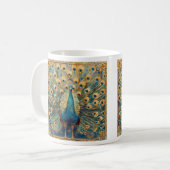 Mug Peacock Art Nouveau (Devant gauche)