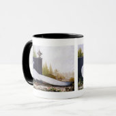 Mug Peacock blanc (Devant gauche)