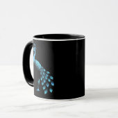 Mug Peacock bleu (Devant gauche)