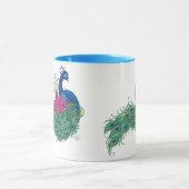 Mug Peacock Blue Lotus Fleur Henné (Centre)
