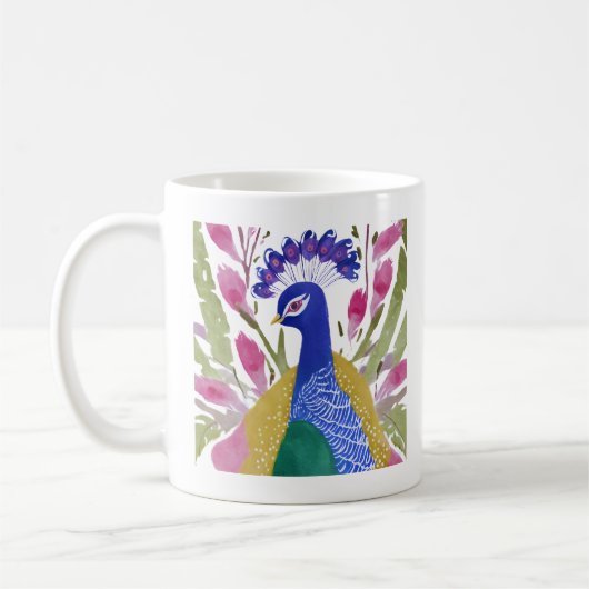 Mug Peacock coloré (Gauche)