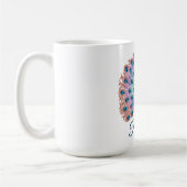 Mug Peacock coloré personnalisé (Gauche)