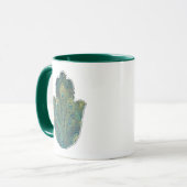 Mug Peacock Feather Hamsa (Devant gauche)