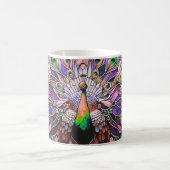Mug "Peacock Feather Iridescent Aesthetic (Centre)