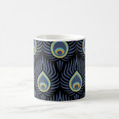 Mug Peacock Feather : Motif élégant. (Centre)