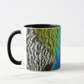 Mug Peacock Feathers IV Colorful Abstrait Nature (Gauche)