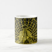 Mug Peacock Gold Art Nouveau (Centre)
