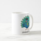 Mug Peacock Graduation Personalized (Devant droit)