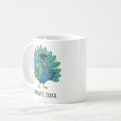 Mug Peacock Graduation Personalized (Devant gauche)