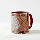 Mug Peacock indien traditionnel (Devant droit)