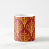 Mug Peacock or rouge : Art Déco. (Centre)